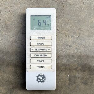 White Air Conditioner Remote Control with LCD Display